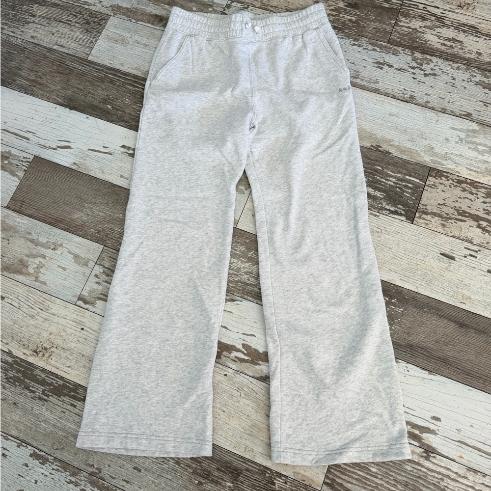 Abercrombie Kids Essential Light Gray Wide Leg Sweatpants Size 15/16